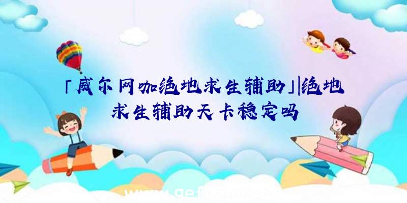 「威尔网咖绝地求生辅助」|绝地求生辅助天卡稳定吗